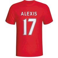 Arsenal FC Men's Alexis Sanchez Hero T-Shirt in Red | Size: Medium