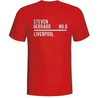 Liverpool Men's Mens Steven Gerrard Squad T-Shirt in Red | Size: 2XL