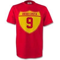 Spain Men's Mens Diego Costa Crest Tee in Red | Size: XL