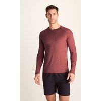 TOG24 Men's 'Ace' Long Sleeve Performance T-Shirt in Maroon | Size: 2XL