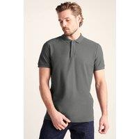 TOG24 Men's 'Varris' 100% Cotton Supersoft Polo Shirt in Dark Grey | Size: 2XL