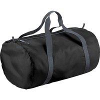 Bagbase Men's Barrel Bag Duffle Water Resistant (32 Litres) Pack of 2 in Black