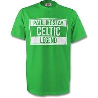 Celtic Men's Mens Paul Mcstay Legend Tee in Green | Size: XL