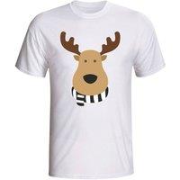 Derby County Men's Mens Rudolph Supporters T-Shirt in White | Size: Medium