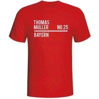 Bayern Munich Men's Mens Thomas Muller Squad T-Shirt in Red | Size: XL