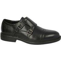 Thomas Blunt Men's Double Monk Strap Formal Shoe with Cushioned Insole in Black | Size: 8