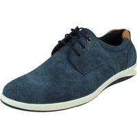 Thomas Blunt Men's Lightweight Lace-Up Casual Shoe with Contrast Heel in Navy | Size: 8
