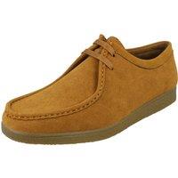 Thomas Blunt Men's Lace-Up Moccasin Style Shoe in Tan | Size: 11