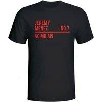 AC Milan Men's Mens Jeremy Menez Squad T-Shirt in Black | Size: Medium