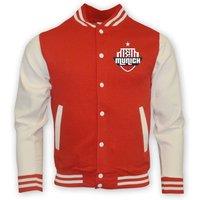 Bayern Munich Men's Mens College Baseball Jacket in Red | Size: Large