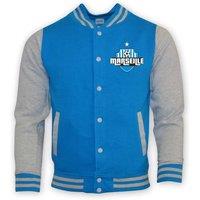 Marseille Men's Mens College Baseball Jacket in Light Blue | Size: Small