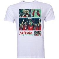 Portugal Men's Personalised Selecao Euro 2016 Winners T-Shirt in White | Size: Small