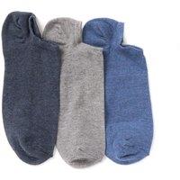 Pavers Men's 3-Pack No Show Ankle Socks in Blue | Size: S/M
