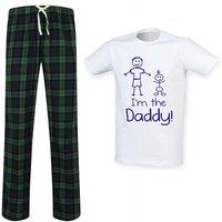 60 SECOND MAKEOVER Men's I'm The Daddy Pyjama Set in Green | Size: Large