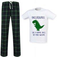 60 SECOND MAKEOVER Men's Unclesaurus Pyjama Set in Green | Size: 2XL