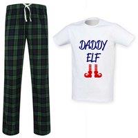 60 SECOND MAKEOVER Men's Daddy Elf Pyjama Set in Green | Size: XL