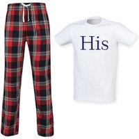 60 SECOND MAKEOVER Men's His Pyjama Set in Red | Size: Small
