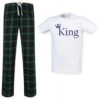60 SECOND MAKEOVER Men's King Pyjama Set in Green | Size: Small