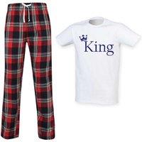 60 SECOND MAKEOVER Men's King Pyjama Set in Red | Size: Small