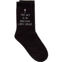 60 SECOND MAKEOVER Men's This Guy Is An Awesome Lorry Driver Black Socks