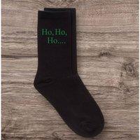 60 SECOND MAKEOVER Men's Ho Ho Ho Christmas Socks Calf in Black