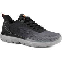 Pavers Men's Wide Fit Active Trainers with Memory Foam Insole in Black | Size: 9
