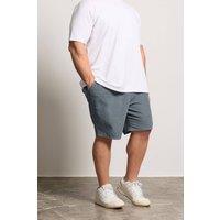 BadRhino Men's Elasticated Waist Corduroy Shorts in Mid Blue | Size: 4XL