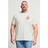 BadRhino Men's Pizza Graphic T-Shirt in White | Size: 5-6XL