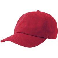 Atlantis Men's Dad 6 Panel Baseball Cap in Red