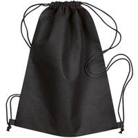 MidOcean Men's Daffy Non-Woven Drawstring Bag in Black
