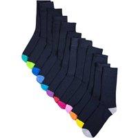 Soxy Men's Coloured Socks (Pack of 12) in Navy | Size: 6-11