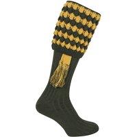 Jack Pyke Men's Pebble Shooting Socks with Garters in Green | Size: 8-11