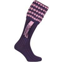 Jack Pyke Men's Pebble Shooting Socks with Garters in Purple | Size: 8-11