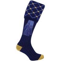 Jack Pyke Men's Diamond Shooting Socks with Garters in Navy | Size: 8-11