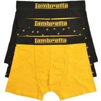 Lambretta Men's Target Boxer Shorts (Pack of 3) | Size: Small