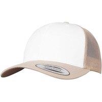 Flexfit Men's Retro Colour Block Trucker Cap in Beige