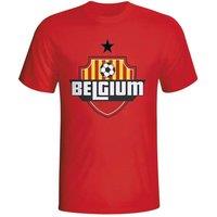 Belgium Men's Country Logo T-Shirt in Red | Size: 2XL