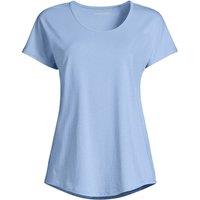 Lands' End Women's Cotton Modal Stretch Jersey T-shirt in Baby Blue | Size: 16-18