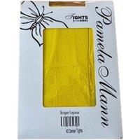 Pamela Mann Women's Fluorescent Neon Tights in Bright Yellow
