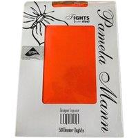 Pamela Mann Women's Fluorescent Neon Tights in Orange
