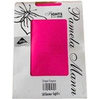 Pamela Mann Women's Fluorescent Neon Tights in Bright Pink