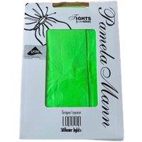 Pamela Mann Women's Fluorescent Neon Tights in Lime