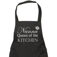 60 SECOND MAKEOVER Women's Nanna Queen Of The Kitchen Black Apron