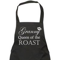 60 SECOND MAKEOVER Women's Granny Queen Of The Roast Black Apron