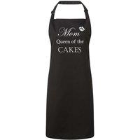 60 SECOND MAKEOVER Women's Mom Queen Of The Cakes Black Apron