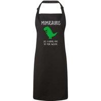 60 SECOND MAKEOVER Women's Mum Dinosaur Apron Mumasaurus in Black