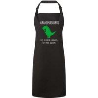 60 SECOND MAKEOVER Women's Grandma Dinosaur Apron Grandmasaurus in Black