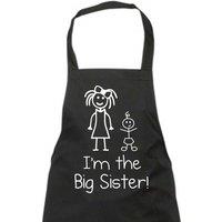 60 SECOND MAKEOVER Women's I'm The Big Sister Apron in Black
