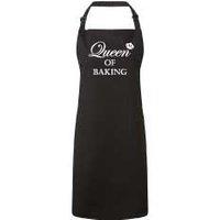 60 SECOND MAKEOVER Women's Queen Of Baking Black Apron