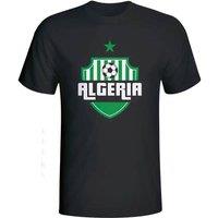Algeria Women's Womens Country Logo T-Shirt in Black | Size: Small